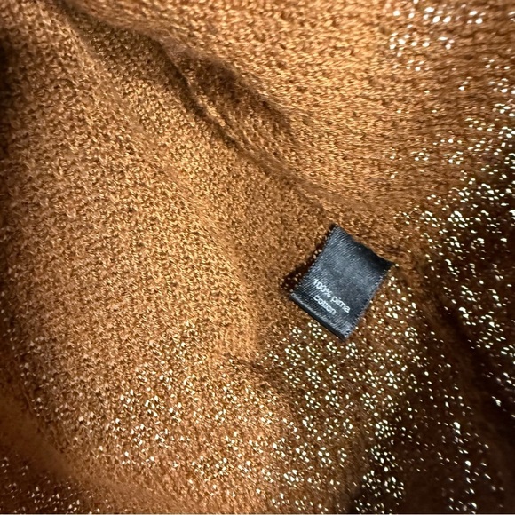 Peruvian Connection Brown Pima Cotton Sweater Women’s Medium - Picture 3 of 5